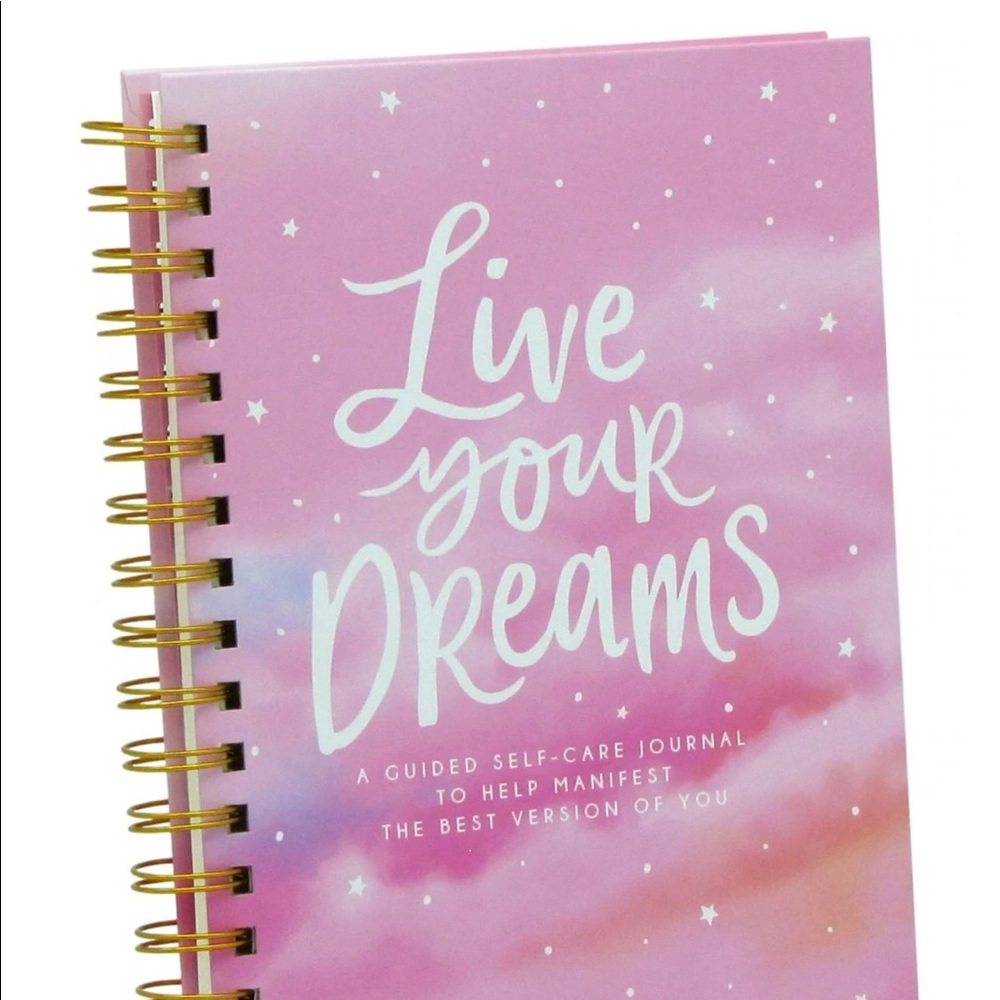 MANIFEST YOUR DREAMS NWT LIVE YOUR DREAMS Guided Self-Care Spiral-Bound Journal